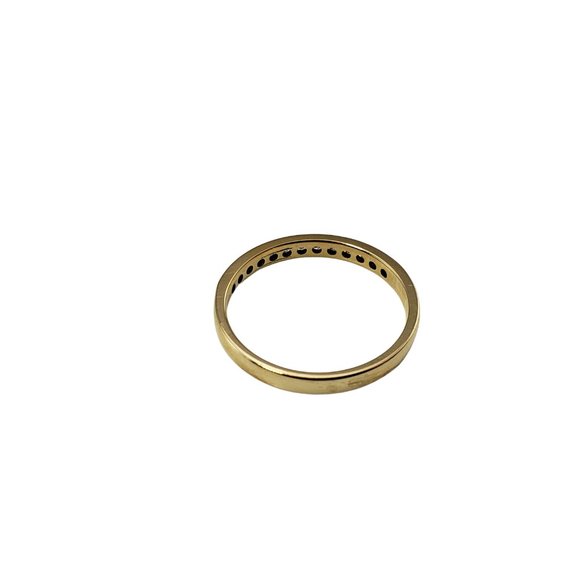 Vintage 14 Karat Yellow Gold and Diamond Wedding Band Ring Size 7 #10154 - Picture 5 of 8